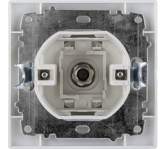 Телевизионная розетка TDM ELECTRIC SAT типа F, белая Таймыр SQ1814-0032