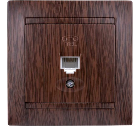 Телефонная розетка TDM ELECTRIC RJ11 венге Лама SQ1815-0415