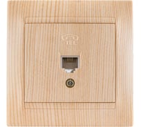 Розетка TDM ELECTRIC телефонная RJ11 сосна серии "Лама" SQ1815-0315