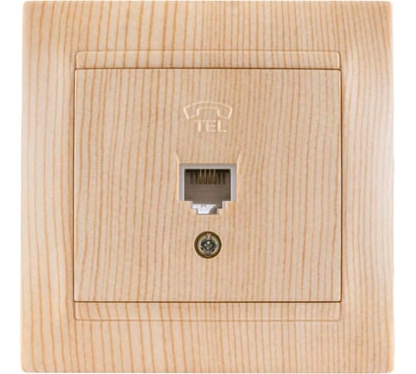 Розетка TDM ELECTRIC телефонная RJ11 сосна серии "Лама" SQ1815-0315