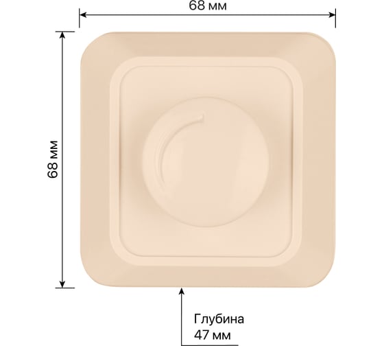 Светорегулятор TDM ELECTRIC поворотный RL 600Вт IP20 слоновая кость Ладога SQ1801-0209