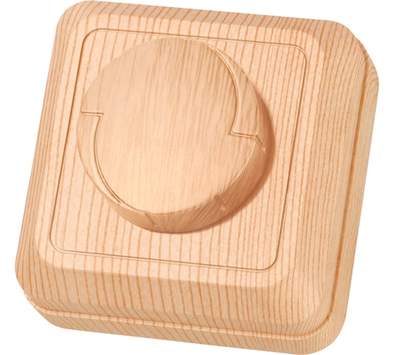 Светорегулятор TDM ELECTRIC поворотный RL 600Вт IP20 сосна Ладога SQ1801-0409 1