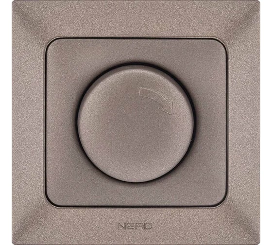 Диммер NE-AD 800W, 250В, 10А, Aras, Мокка,  1/10/100, 93-125-10