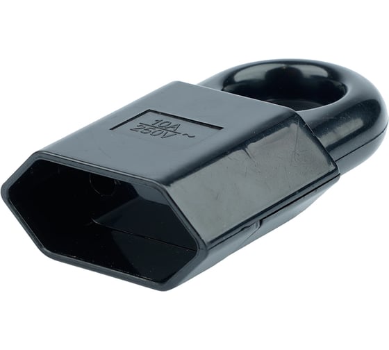 Розетка переносная STEKKER PST10-40-201 без заземления, 1 гнездо, 250 В, 10 А, IP20, пластик, черная 50794