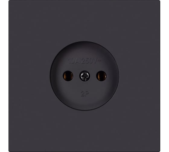 Розетка одноместная SMARTBUY без заземления независимая 10А черная Альтаир SBE-i11b-10-S1-N
