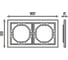 Рамка 2-местная STEKKER PFR00-3002-01, серия Мия, белая магнолия, 50457 5