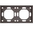 Рамка 2-местная STEKKER PFR00-5002-09 серия Эмили, антрацит, soft touch, 49937 1