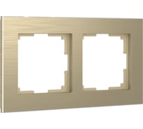 Рамка на 2 поста WERKEL W0021711 Aluminium шампань a052313