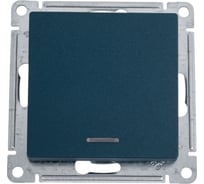 1-клавишный выключатель Systeme Electric AtlasDesign Изумруд с подсветкой SE ATN000813