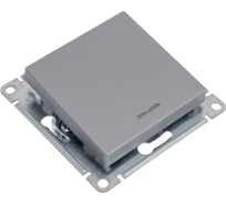 1-клавишный выключатель Systeme Electric AtlasDesign Сталь с подсветкой, сх.1а, 10АХ SE ATN000913