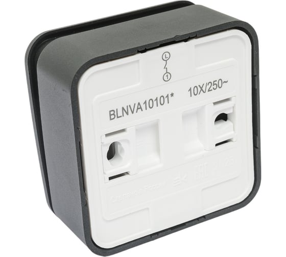 1-клавишный выключатель Systeme Electric Blanca наружный, Антрацит 10А, 250B SE BLNVA101016
