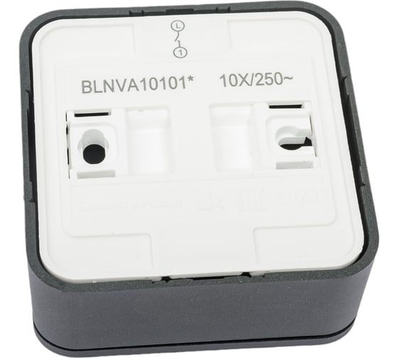 1-клавишный выключатель Systeme Electric Blanca наружный, Антрацит 10А, 250B SE BLNVA101016