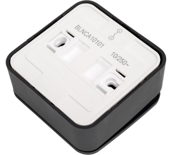 1-клавишный выключатель Systeme Electric Blanca наружный, Антрацит с самовозвратом SE BLNCA101016