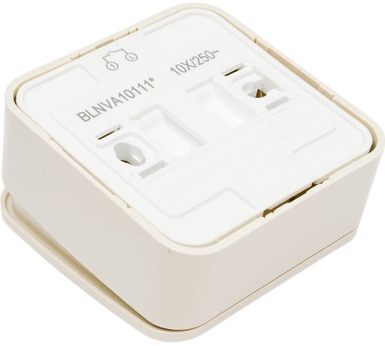 1-клавишный выключатель Systeme Electric Blanca наружный, бежевый cх.1 с подсветкой SE BLNVA101117