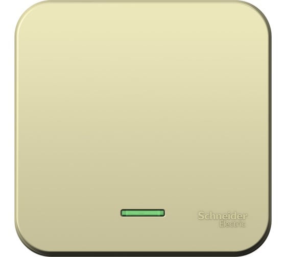 1-клавишный выключатель Systeme Electric Blanca наружный, бежевый cх.1 с подсветкой SE BLNVA101117 1