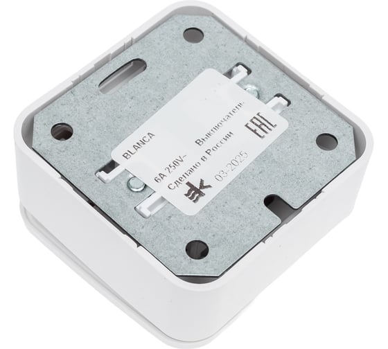 1-клавишный выключатель Systeme Electric Blanca наружный, белый 6А, 250В SE BLNVA061021