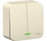 2-клавишный выключатель Systeme Electric Blanca наружный, Молочный, с подсветкой, 10А SE BLNVA105112 2