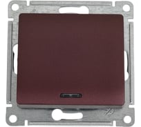 1-клавишный выключатель Systeme Electric Glossa Баклажановый с подсветкой, сх.1а SE GSL001113