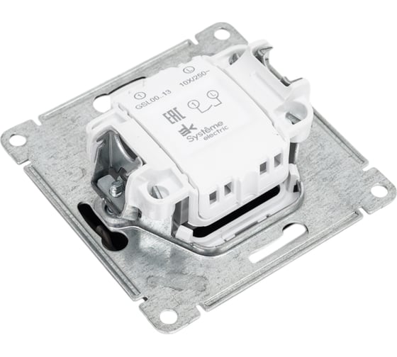 1-клавишный выключатель Systeme Electric Glossa Баклажановый с подсветкой, сх.1а SE GSL001113