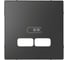 Накладка для USB Systeme Electric Merten D-Life антрацит, центральная, SE MTN4367-6034 1