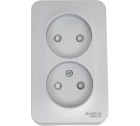 2-ая наружная розетка Systeme Electric Blanca Алюминий без заземления, со шторками, 16А, 250В SE BLNRA001213