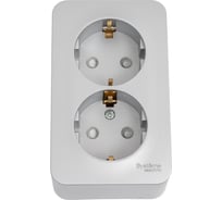 2-ая наружная розетка Systeme Electric Blanca Алюминий, с заземлением, со шторками, 16А, 250В SE BLNRA011213