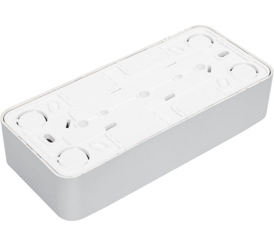 3-ая наружная розетка Systeme Electric Blanca Алюминий, без заземления, без шторок, 16А, 250В SE BLNRA000313