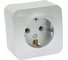 Наружная розетка Systeme Electric Blanca Алюминий, с заземлением, без шторок, 16А, 250В SE BLNRA010113 3