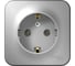 Наружная розетка Systeme Electric Blanca Алюминий, с заземлением, без шторок, 16А, 250В SE BLNRA010113 1