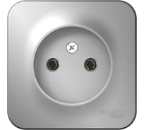 Наружная розетка Systeme Electric Blanca Алюминий, без заземления, без шторок, 16А, 250В SE BLNRA000113