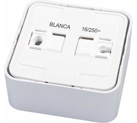 Наружная розетка Systeme Electric Blanca Алюминий, без заземления, без шторок, 16А, 250В SE BLNRA000113