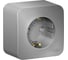 Наружная розетка Systeme Electric Blanca Алюминий, с заземлением, со шторками 16А, 250В SE BLNRA011113 2