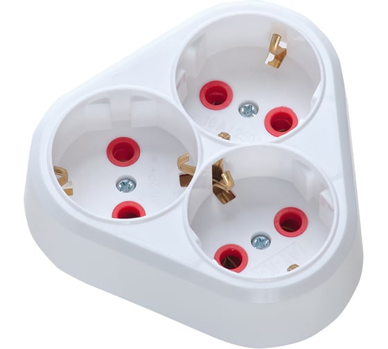 Розетка AY-KA СУ 3-ая 16А 250В белый 7713100