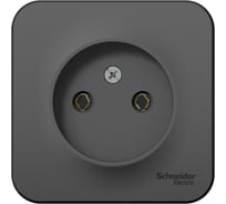 Наружная розетка Systeme Electric Blanca Антрацит, без заземления, без шторок, 16А, 250В SE BLNRA000116