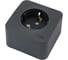 Наружная розетка Systeme Electric Blanca Антрацит, с заземлением, со шторками, 16А, 250В SE BLNRA011116 2