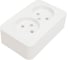 2-ая наружная розетка Systeme Electric Blanca Белый, без заземления, без шторок, 16А, 250В SE BLNRA000221 2