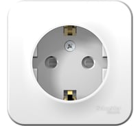 Наружная розетка Systeme Electric Blanca Белый, с заземлением, со шторками, 16А, 250В SE BLNRA011111