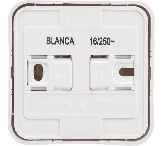 Наружная розетка Systeme Electric Blanca Белый, с заземлением, со шторками, 16А, 250В SE BLNRA011111