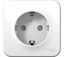 Наружная розетка Systeme Electric Blanca Белый, с заземлением, со шторками, 16А, 250В SE BLNRA011121