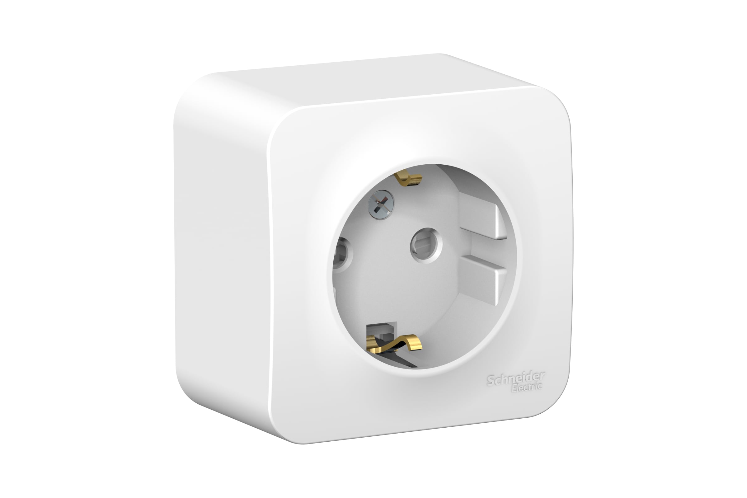 Наружная розетка Systeme Electric Blanca Белый, с заземлением, со