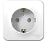 Наружная розетка Systeme Electric Blanca Белый, с заземлением, со шторками, 16А, 250В SE BLNRA011121 1