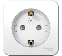 Наружная розетка Systeme Electric Blanca Белый, с заземлением, со шторками, тонкая, 16А, 250В SE BLNRA111111