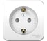 Наружная розетка Systeme Electric Blanca Белый, с заземлением, со шторками, тонкая, 16А, 250В SE BLNRA111111 1
