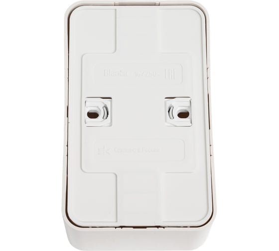 2-ая наружная розетка Systeme Electric Blanca Молочная, с заземлением, со шторками, 16А, 250В SE BLNRA011212