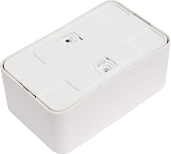 2-ая наружная розетка Systeme Electric Blanca Молочная, с заземлением, со шторками, 16А, 250В SE BLNRA011212