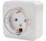 Наружная розетка Systeme Electric Молочная, с заземлением, без шторок, тонкая, 16А, 250В SE BLNRA110112 4