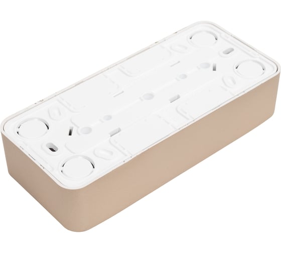 3-ая наружная розетка Systeme Electric Blanca Титан, без заземления, без шторок, 16А, 250В SE BLNRA000314