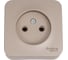 Наружная розетка Systeme Electric Blanca Титан, без заземления, без шторок, 16А, 250В, SE BLNRA000114 1