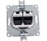 Розетка компьютерная двойная Systeme Electric AtlasDesign, RJ45 + RJ45, 5e, механизм, Мокко ATN000685 3