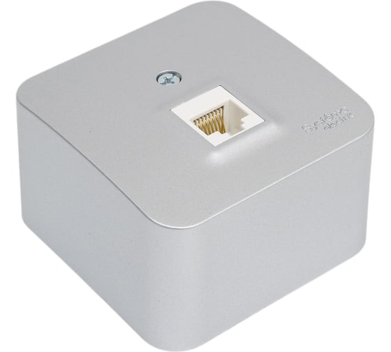 Компьютерная розетка Systeme Electric Blanca наружная Алюминий RJ45, кат.5E, изолир SE BLNIA045003
